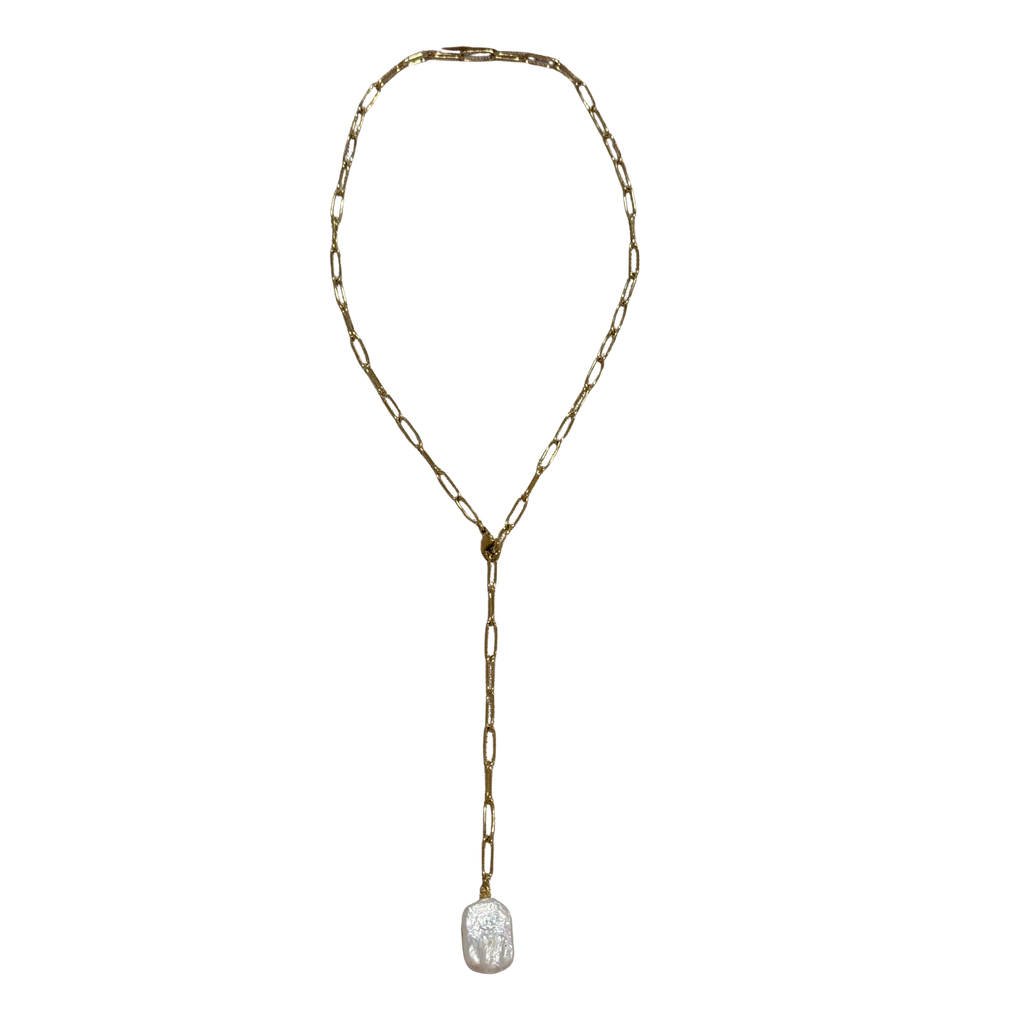 Pearl Lariat Necklace