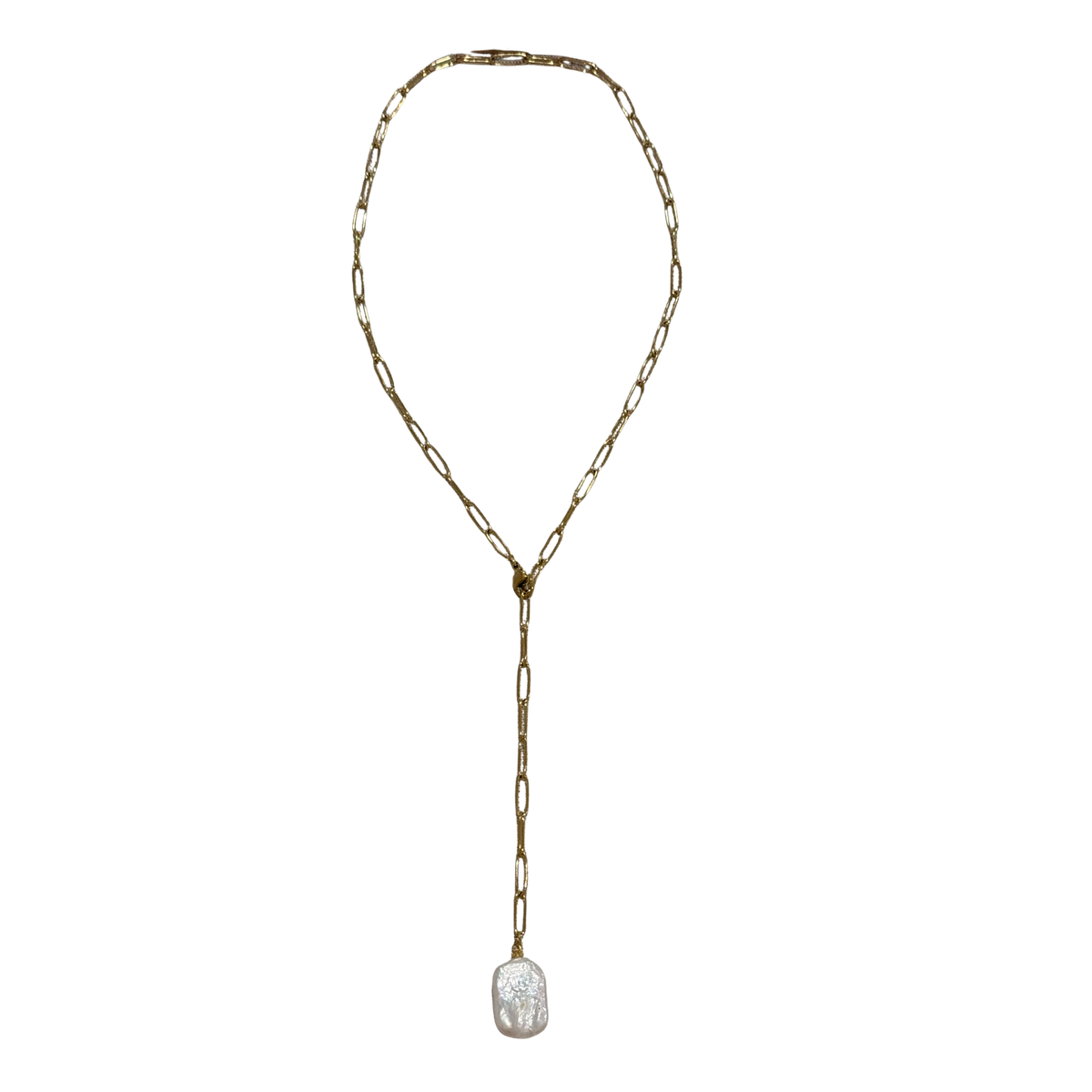 Pearl Lariat Necklace